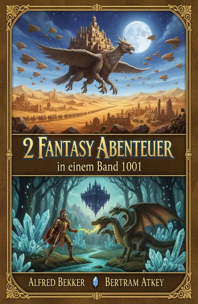 2 Fantasy Abenteuer in einem Band 1001: Der geächtete Zentaur / Yarum und die Saphirflamme von Zaroon