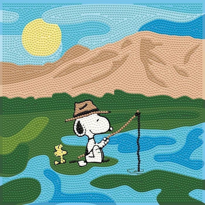 DIAMOND DOTZ - Diamond Painiting Snoopy am Angeln