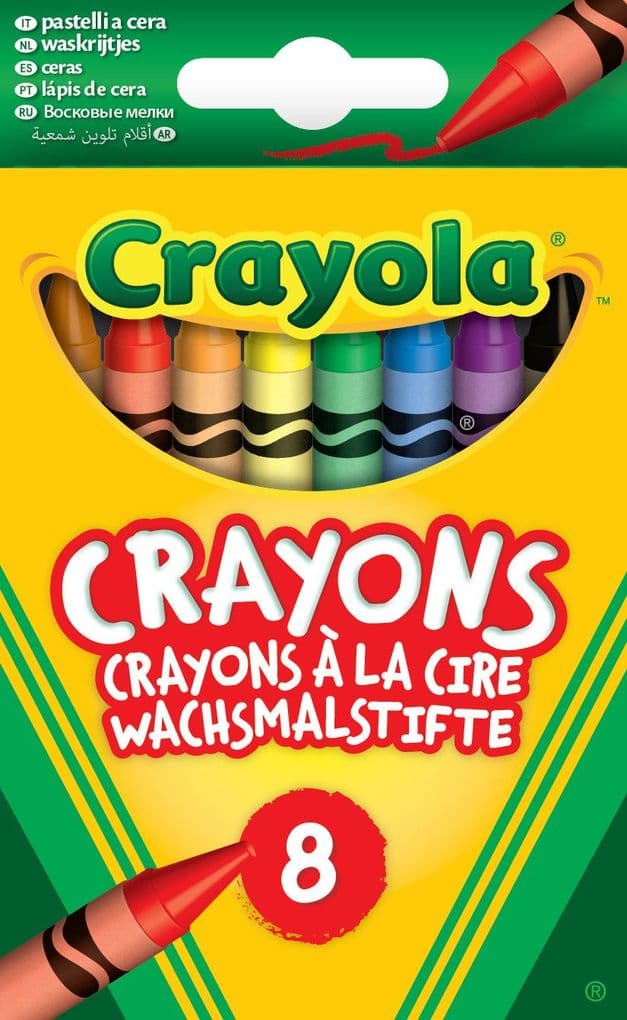 Crayola - 8 Crayola Crayons Assorted Eco
