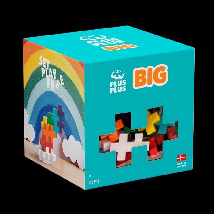 PLUS PLUS - 100 Kreativ Bausteine BIG Regenbogen