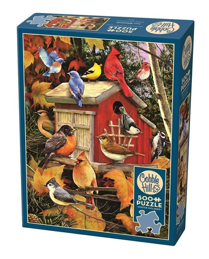 COBBLE HILL PUZZLES - Herbstvogelhäuschen 500 Teile
