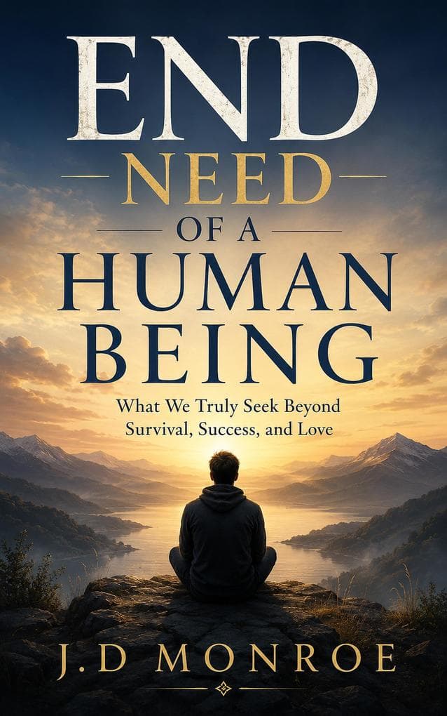 End Need of a Human Being : What We Truly Seek Beyond Survival, Success, and Love