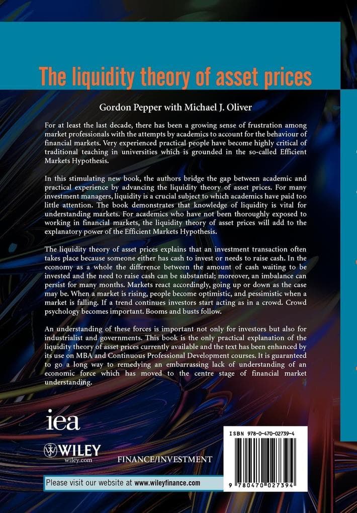 The Liquidity Theory of Asset Prices
