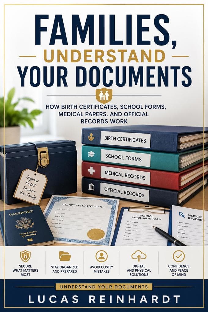 Families, Understand Your Documents: How Birth Certificates, School Forms, Medical Papers, and Official Records Work
