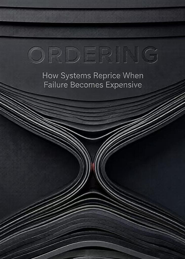 ORDERING: How Systems Reprice When Failure Becomes Expensive