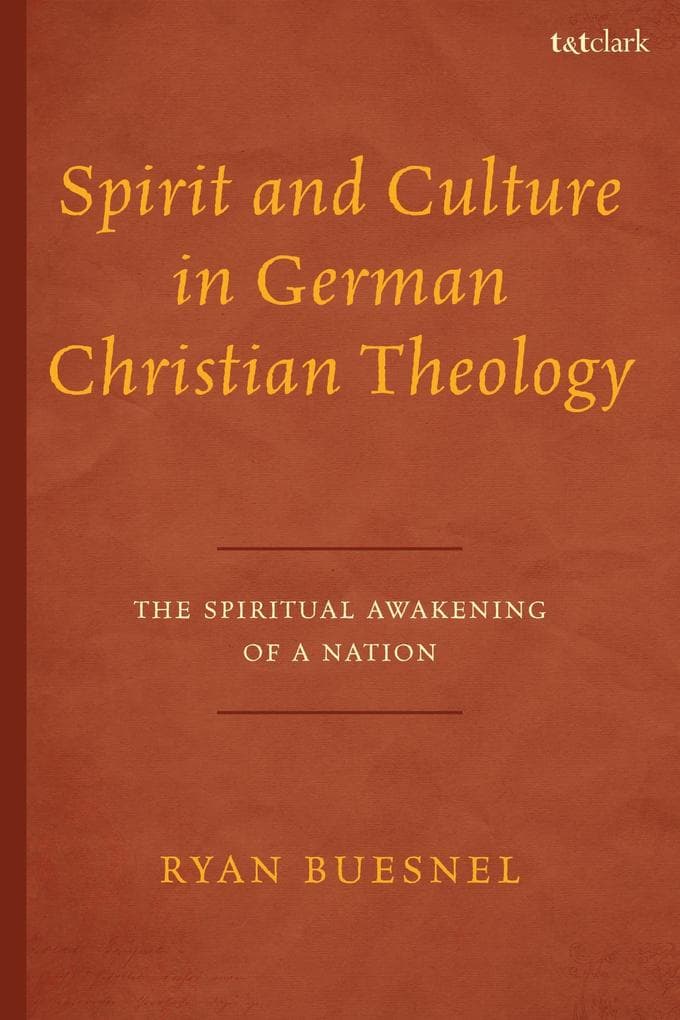 Spirit and Culture in German Christian Theology