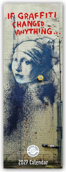 Banksy - If Graffiti Changed Anything 2027 - Slimline-Kalender