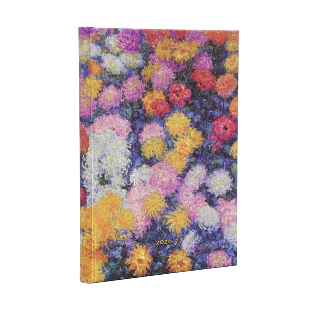 18-Monatskalender 2026-2027 Monets Chrysanthemen Midi Horizontal