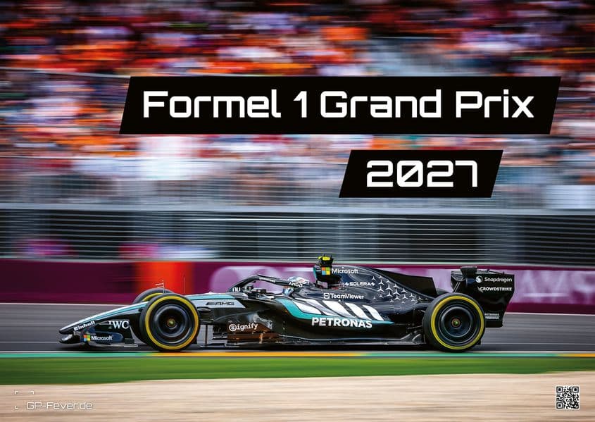Formel 1 - Grand Prix - 2027 - F1 Kalender DIN A2