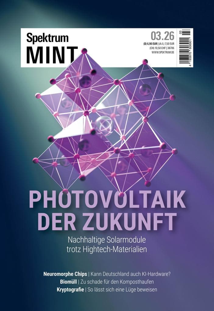 Spektrum MINT 3/2026 - Photovoltaik der Zukunft