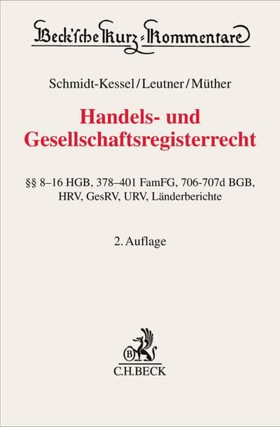 Handels- und Gesellschaftsregisterrecht
