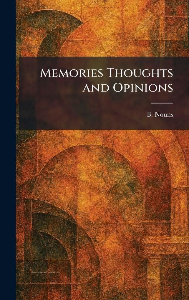 Memories Thoughts and Opinions