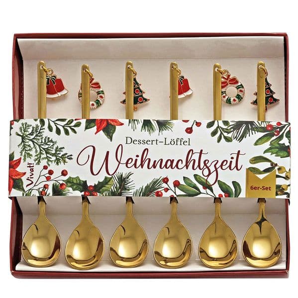 6er-Set Dessert-Löffel »Weihnachtszeit«