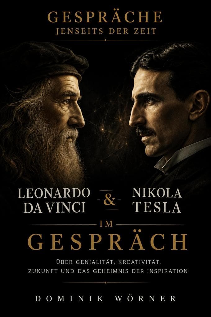 Leonardo da Vinci und Nikola Tesla im Gespräch
