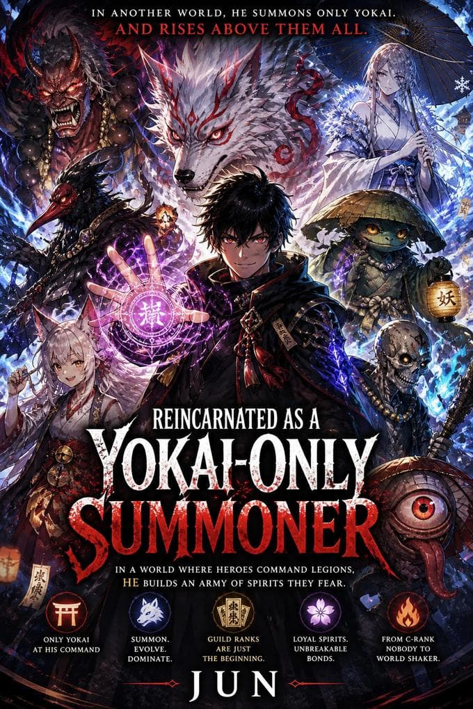 Reincarnated as a Yokai-Only Summoner In a World of Heroes and Magic, He Builds an Army of Yokai Feared by All