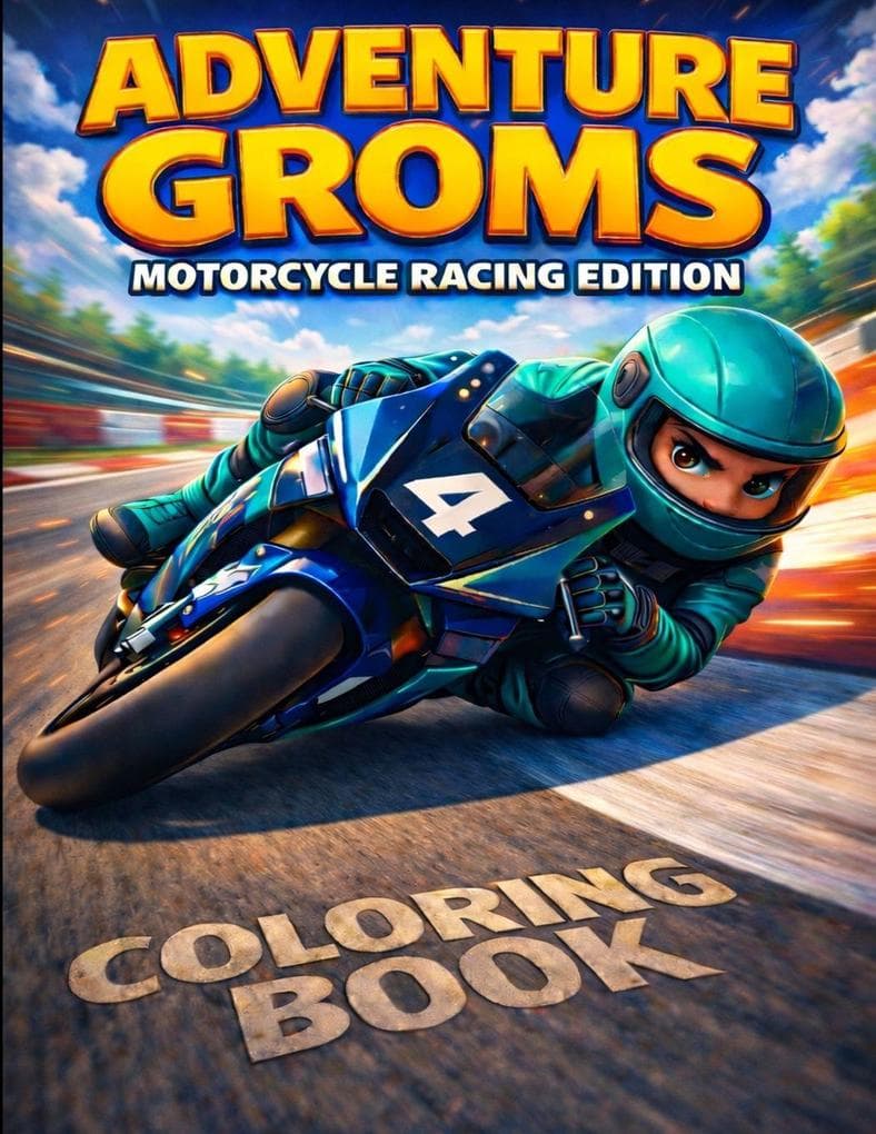 Motorcycle Coloring Book