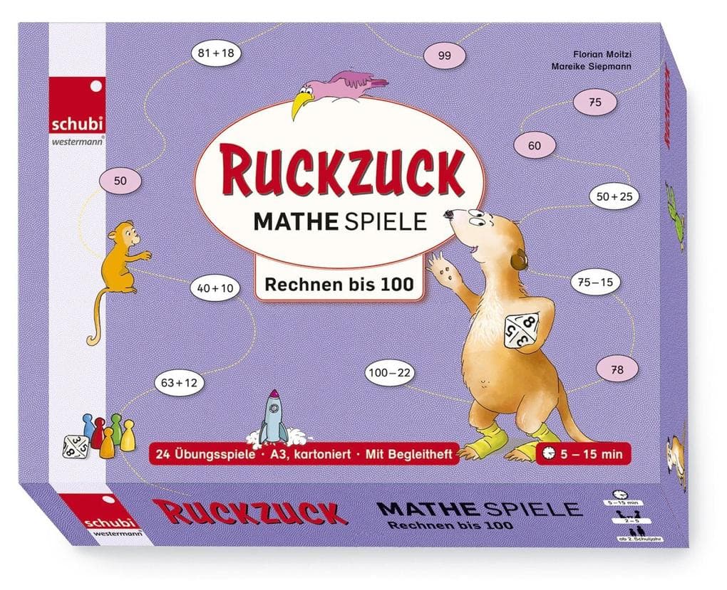 Ruckzuck Mathespiele. Rechnen bis 100