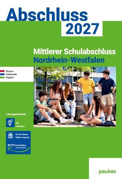 Mittlerer Schulabschluss Nordrhein-Westfalen | pauker Lösungsband 2027