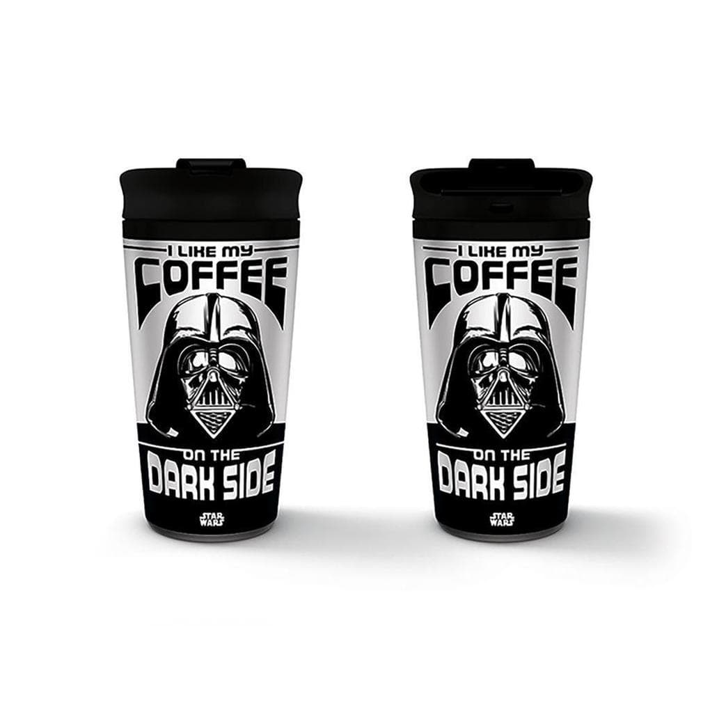 STAR WARS (I LIKE MY COFFEE ON THE DARK SIDE) METAL TRAVEL MUG