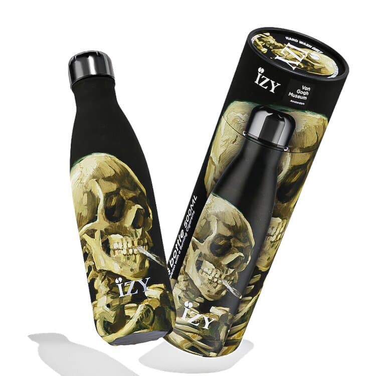 IZY Bottle - Skull with Burning Cigarette - 500ml