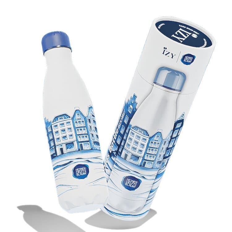 IZY Bottle - Delfts Blue Plateel - 500ml
