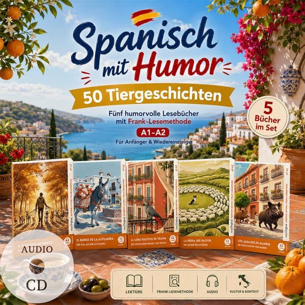 Spanisch mit Humor: 50 Tiergeschichten A1-A2 (+ 5 Audio-CDs), m. 1 Audio, m. 1 Audio, m. 1 Audio-CD