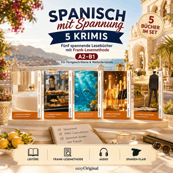 Spanisch mit Spannung: 5 moderne Krimis A2-B1 (+ Audio-Online), m. 5 Audio, m. 5 Audio, 5 Teile