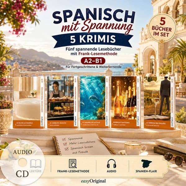 Spanisch mit Spannung: 5 moderne Krimis A2-B1 (+ 5 Audio-CDs), m. 1 Audio, m. 1 Audio, m. 5 Audio-CD