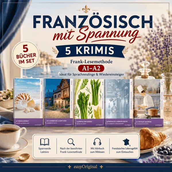 Französisch mit Spannung: 5 moderne Krimis A1-A2 (+ Audio-Online), m. 5 Audio, m. 5 Audio, 5 Teile