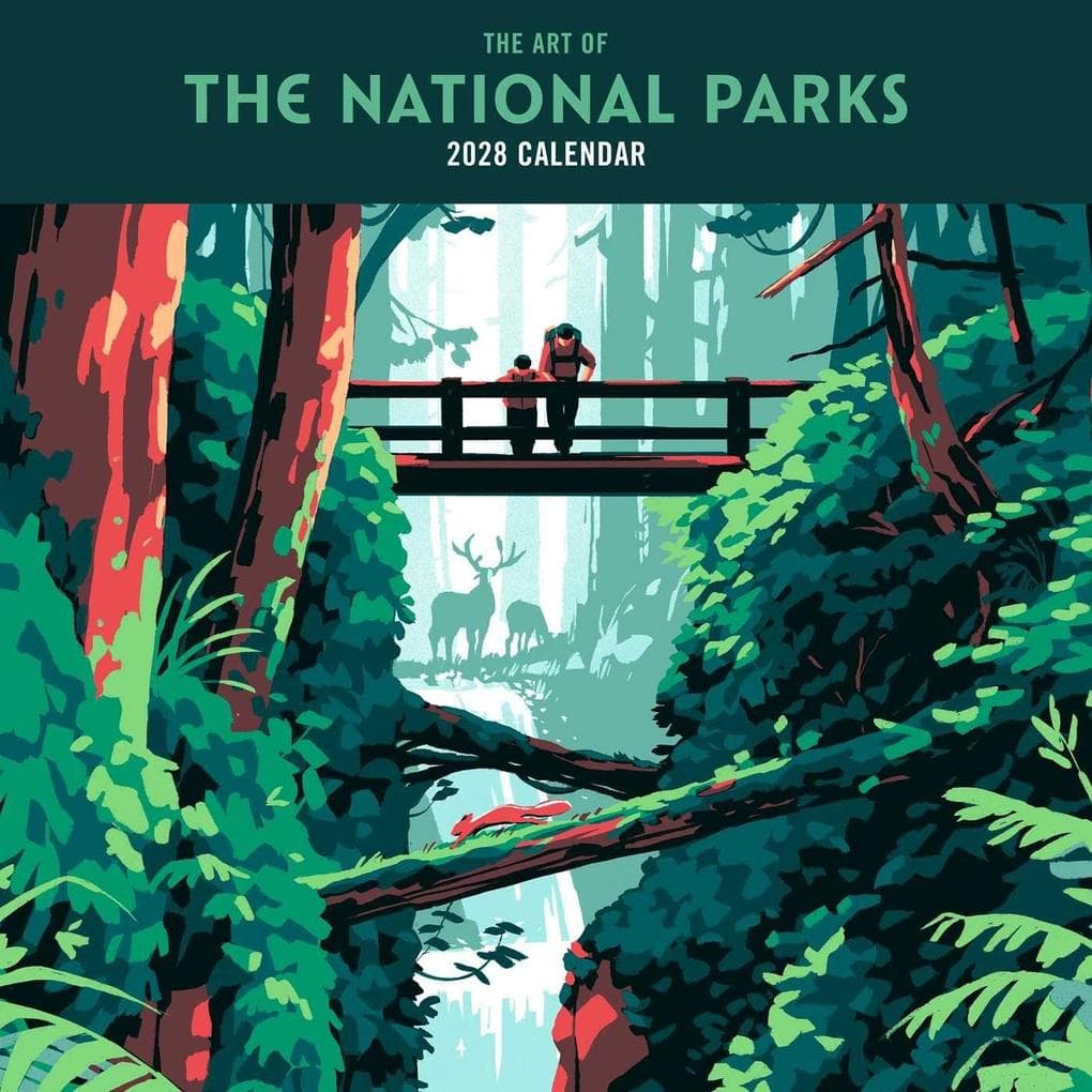 2028 the Art of the National Parks Wall Calendar