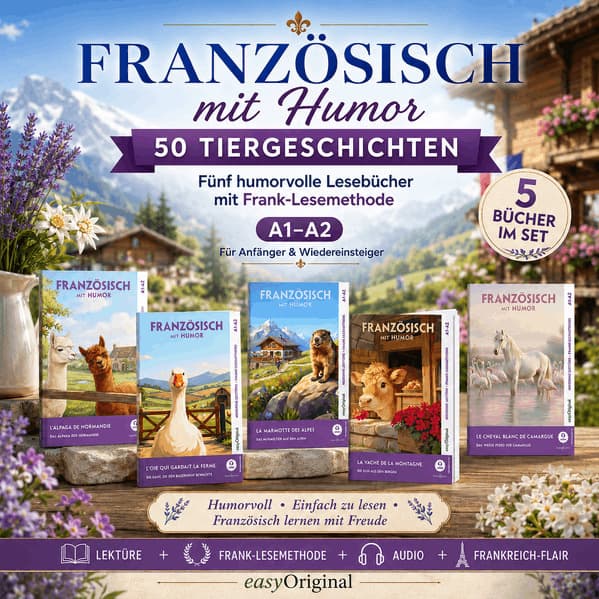 Französisch mit Humor: 50 Tiergeschichten A1-A2 (+ Audio-Online), m. 5 Audio, m. 5 Audio, 5 Teile