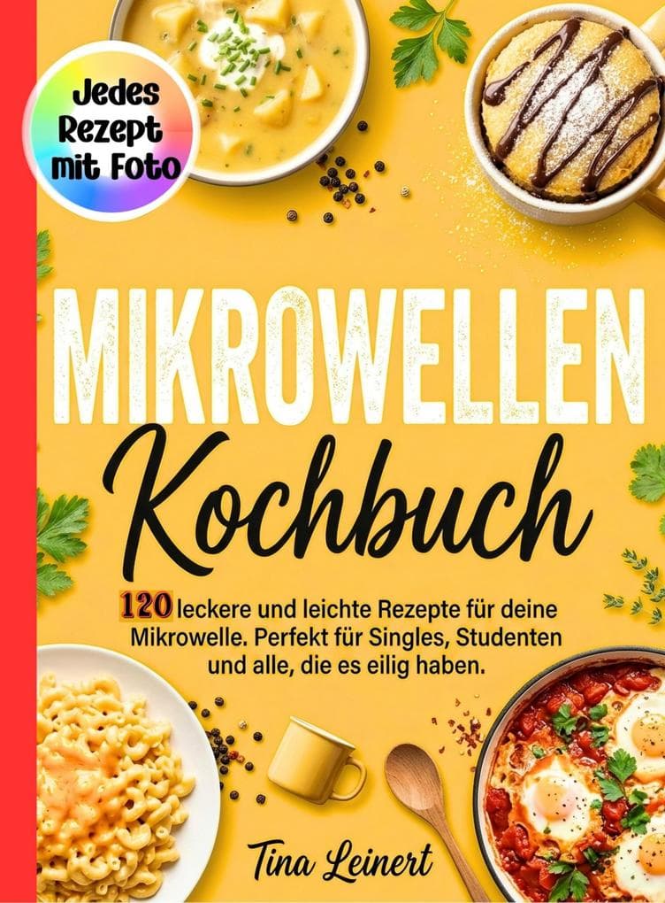 Mikrowellen Kochbuch- Jedes Rezept mit Foto.
