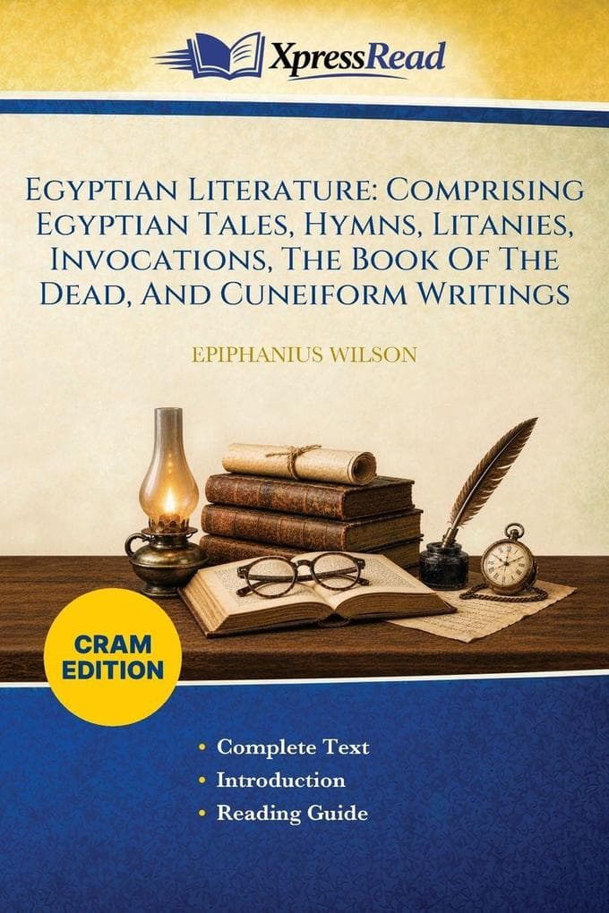 Egyptian Literature: Comprising Egyptian Tales, Hymns, Litanies, Invocations, The Book Of The Dead, And Cuneiform Writings (Cram Edition)