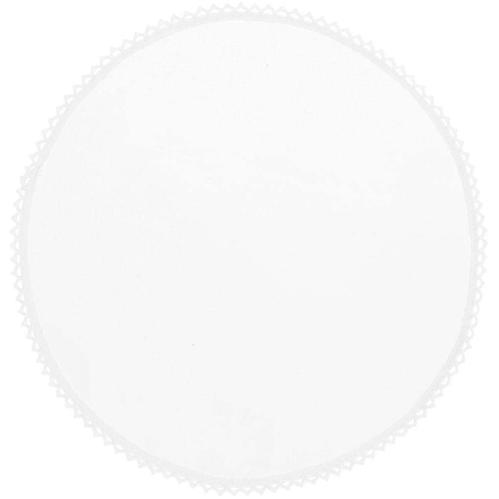 Platzsets mit Spitze, Weiß, Rund, Ø30 cm