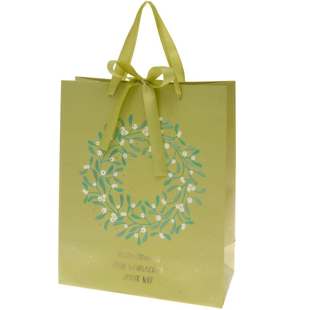Geschenktüte Mistelkranz, L, FSC MIX