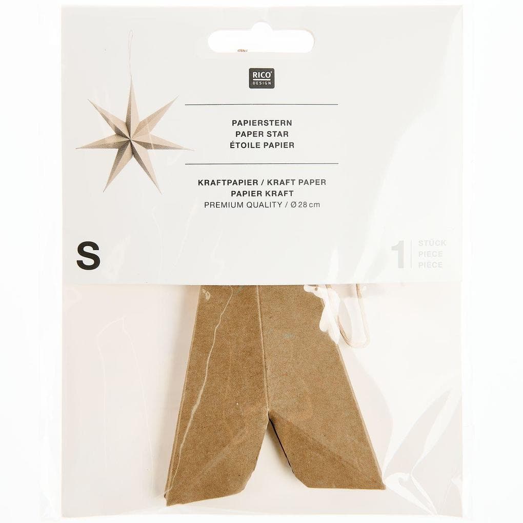 Papierstern, Kraftpapier, 28 cm, FSC MIX