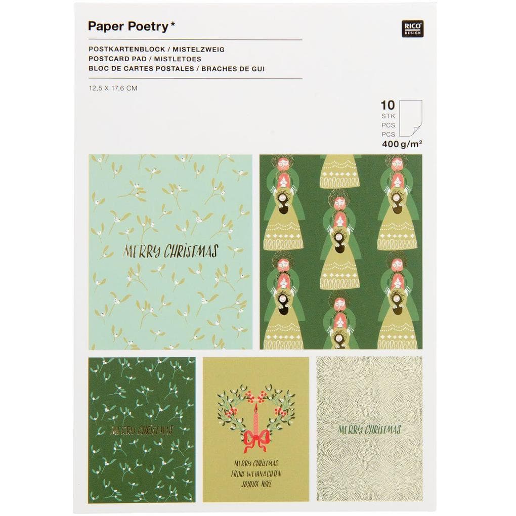 Postkartenblock Mistelzweige FSC MIX