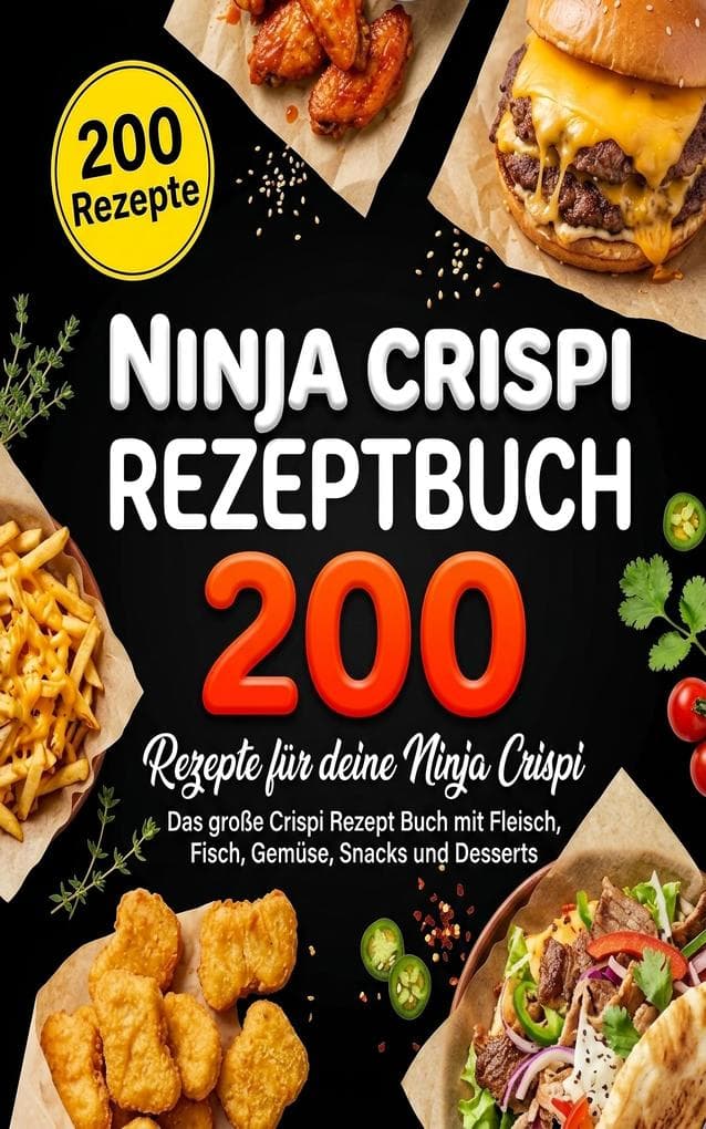 Ninja Crispi Rezeptbuch- 200 Rezepte für deine Ninja Crispi.