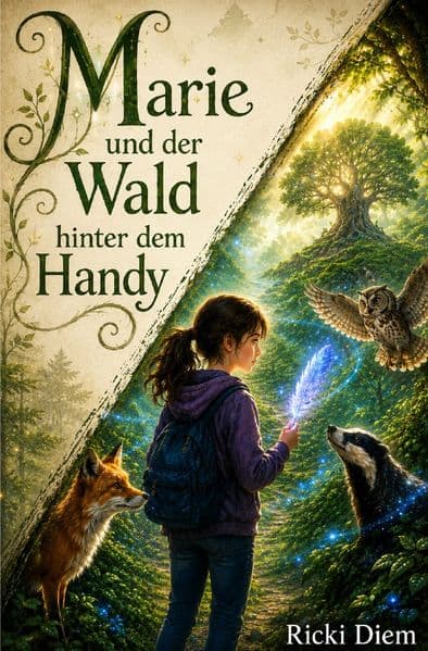 Marie und der Wald hinter dem Handy