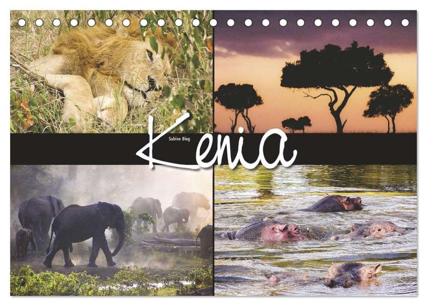 Kenia (Tischkalender 2027 DIN A5 quer), CALVENDO Monatskalender