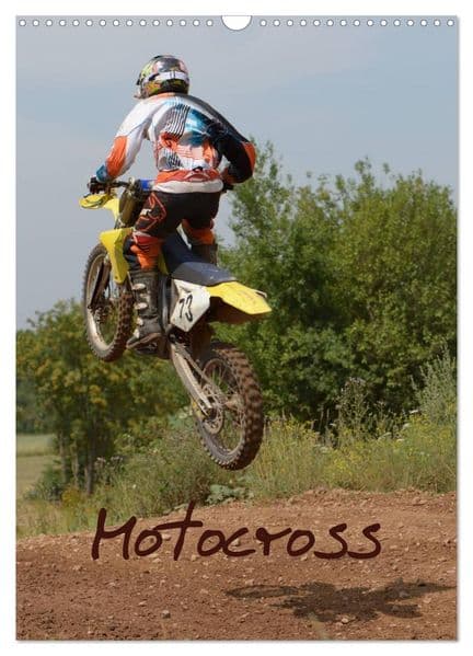 Motocross Terminplaner (Wandkalender 2027 DIN A3 hoch), CALVENDO Monatskalender