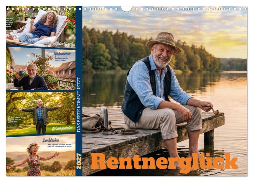 Rentnerglück (Wandkalender 2027 DIN A3 quer), CALVENDO Monatskalender