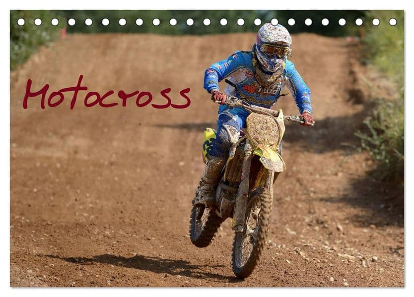 Motocross - Terminplaner (Tischkalender 2027 DIN A5 quer), CALVENDO Monatskalender