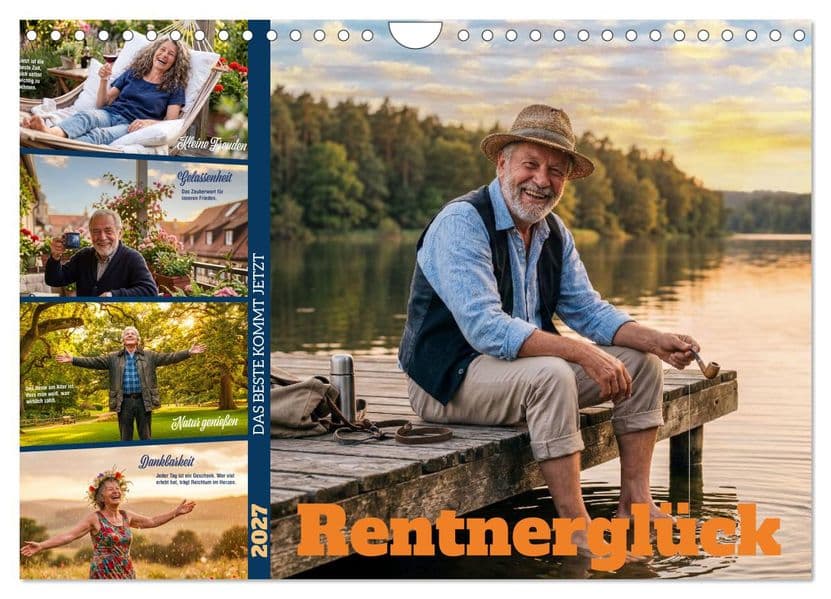 Rentnerglück (Wandkalender 2027 DIN A4 quer), CALVENDO Monatskalender