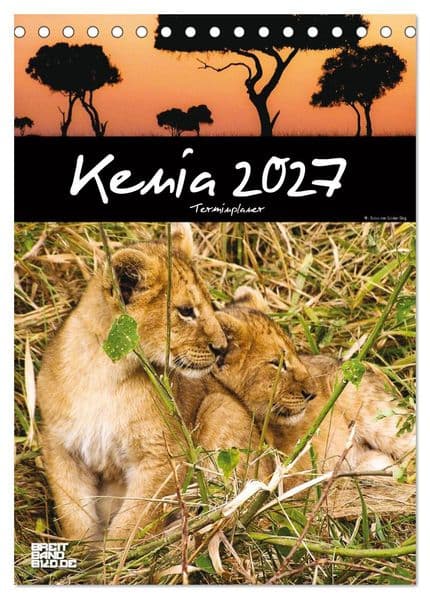 Kenia - Terminplaner (Tischkalender 2027 DIN A5 hoch), CALVENDO Monatskalender
