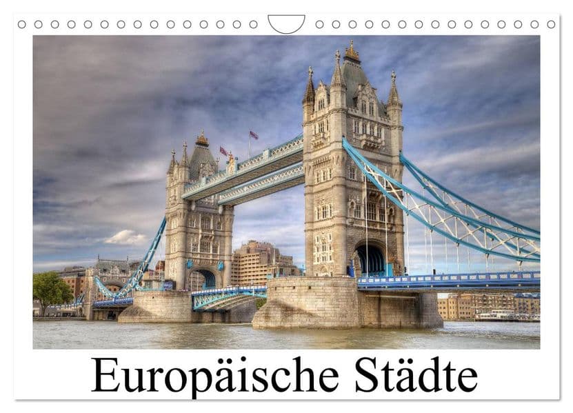 Europäische Städte (Wandkalender 2027 DIN A4 quer), CALVENDO Monatskalender