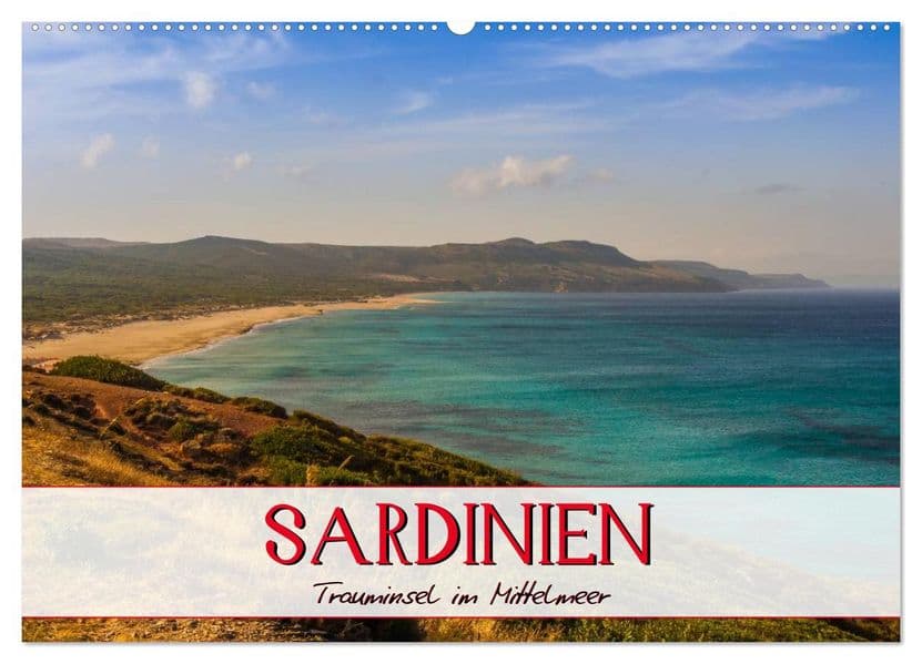Sardinien Panoramakalender (Wandkalender 2027 DIN A2 quer), CALVENDO Monatskalender
