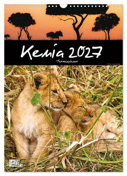Kenia - Terminplaner (Wandkalender 2027 DIN A3 hoch), CALVENDO Monatskalender