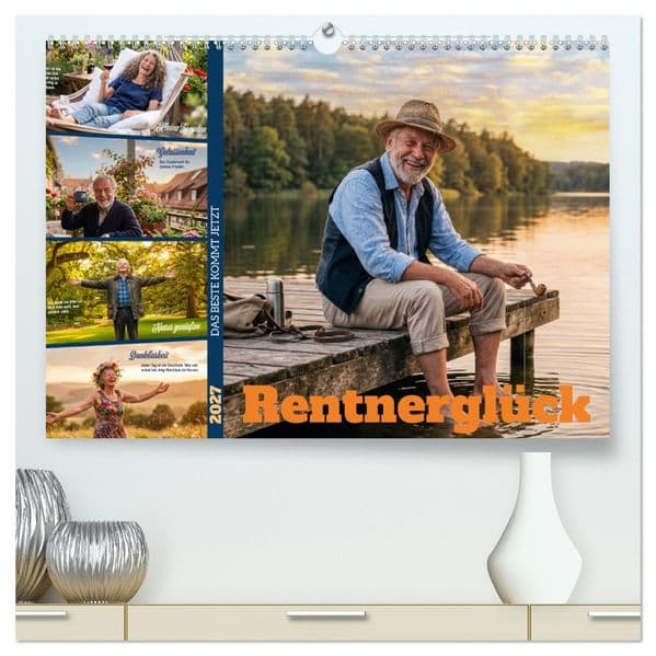 Rentnerglück (hochwertiger Premium Wandkalender 2027 DIN A2 quer), Kunstdruck in Hochglanz