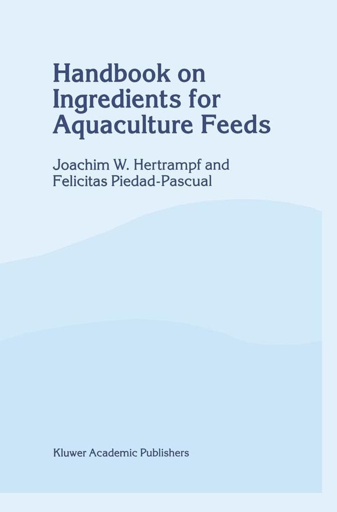 Handbook on Ingredients for Aquaculture Feeds